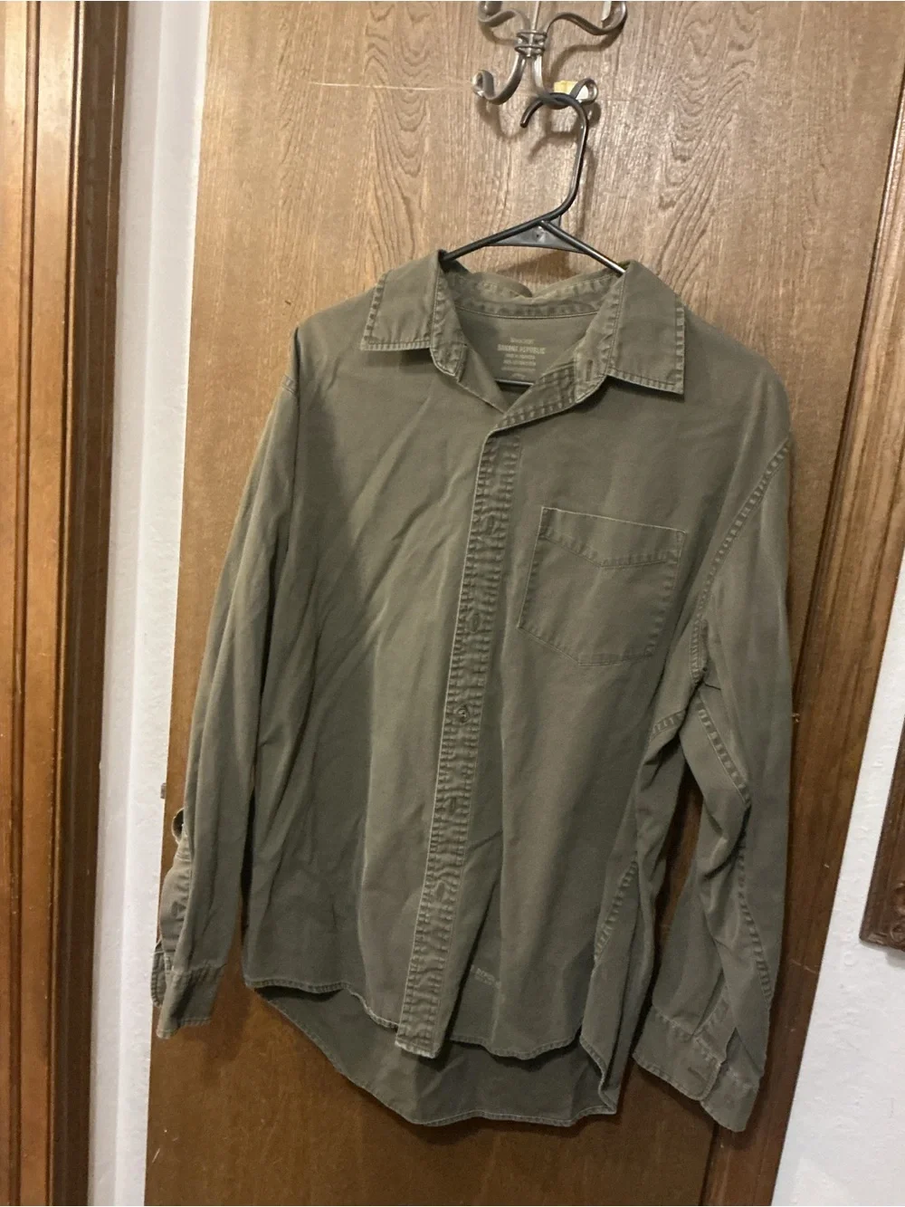 Banana Republic Olive Green Lightweight Shirt Jacket